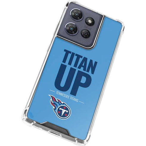 NFL Tennessee Titans Team Motto Moto G Play 5G (2025) Clear Case